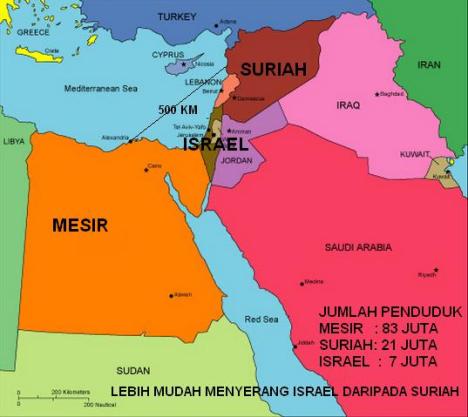 Peta Mesir Israel
