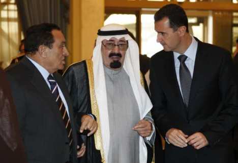 King Abdullah, Hosni Mubarak, Bashar Assad